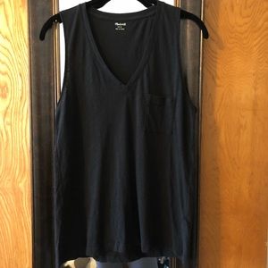 Madewell whisper v neck cotton tank top